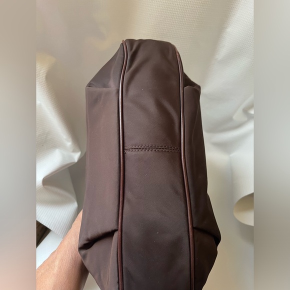 Dooney & Bourke Brown Nylon Handbag  15W / 10.5 H - Picture 3 of 11